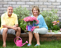 seniors gardening